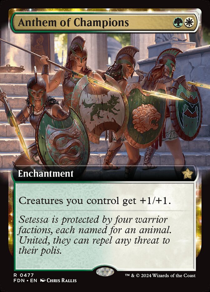Anthem of Champions – Rare Magic: The Gathering card from Foundations (#477)