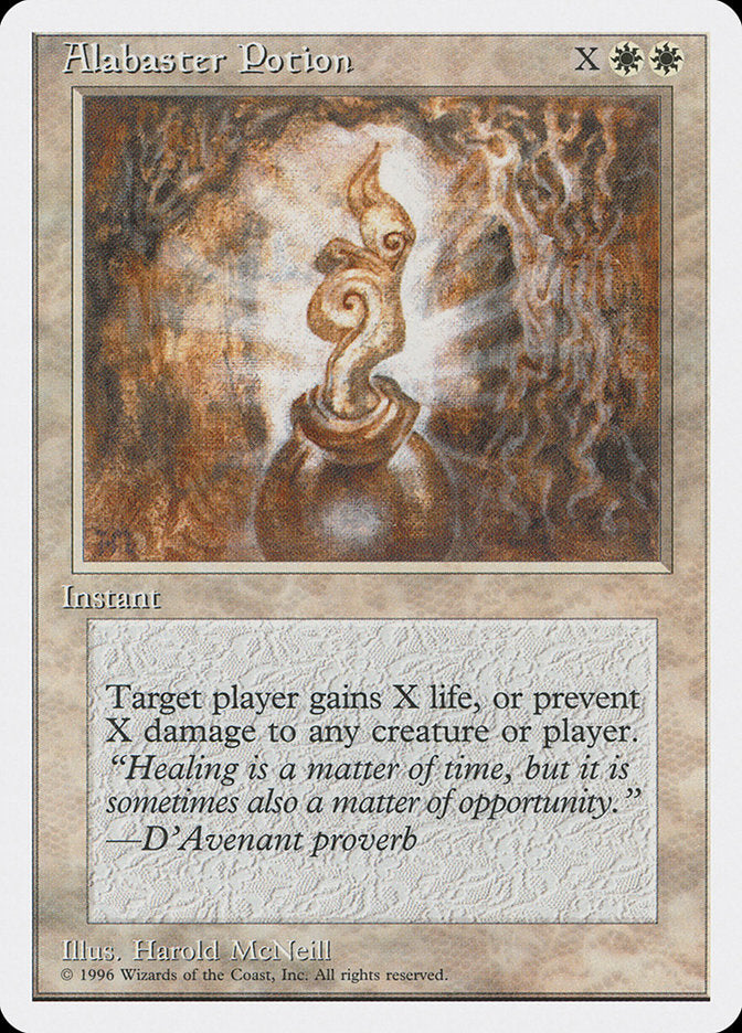 Alabaster Potion – Common Magic: The Gathering card from Introductory Two-Player Set (#1)