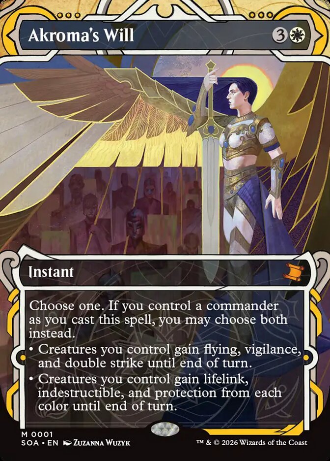 Akroma's Will – Mythic Magic: The Gathering card from Secrets of Strixhaven Mystical Archive (#1)