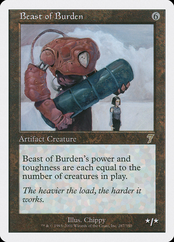 Beast of Burden – Rare Magic: The Gathering card from Seventh Edition (#287)