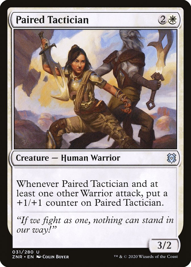 Paired Tactician – Uncommon Magic: The Gathering card from Zendikar Rising (#31)