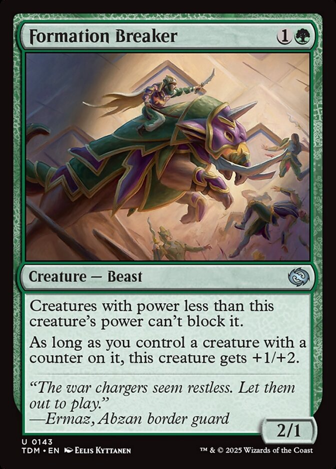 Formation Breaker – Uncommon Magic: The Gathering card from Tarkir: Dragonstorm (#143)