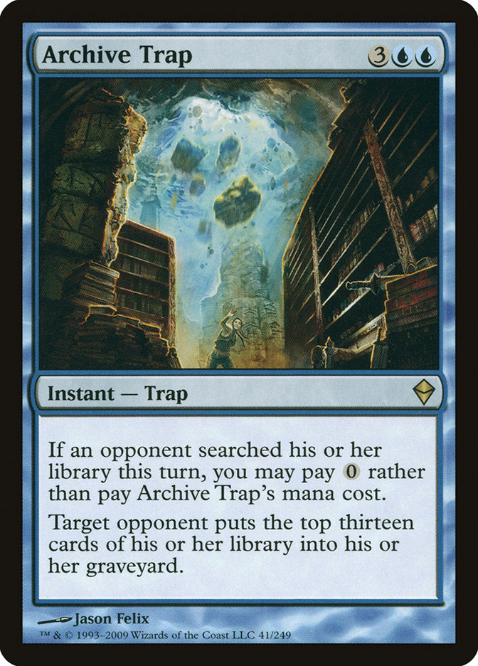 Archive Trap – Rare Magic: The Gathering card from Zendikar (#41)