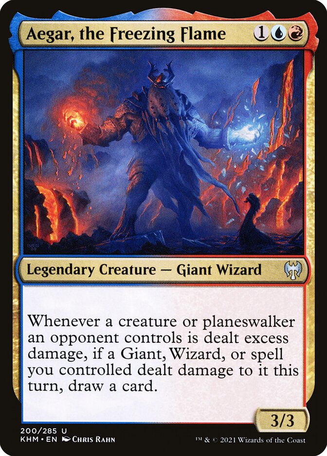 Aegar, the Freezing Flame – Uncommon Magic: The Gathering card from Kaldheim (#200)