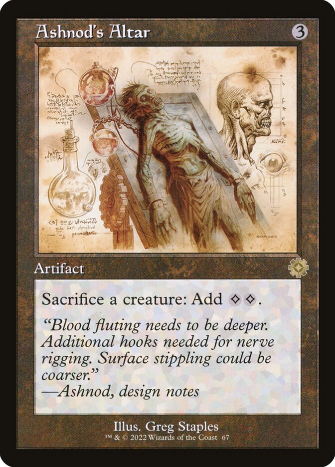 Ashnod's Altar – Rare Magic: The Gathering card from The Brothers' War Retro Artifacts (#67)