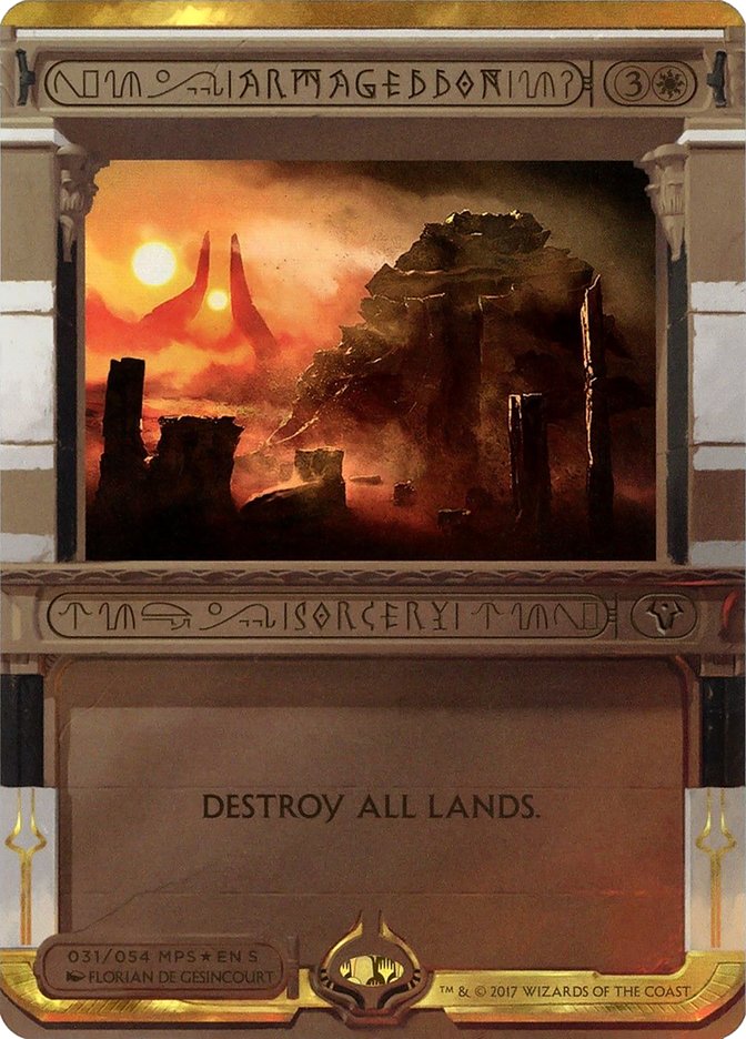 Armageddon – Special Magic: The Gathering card from Amonkhet Invocations (#31)
