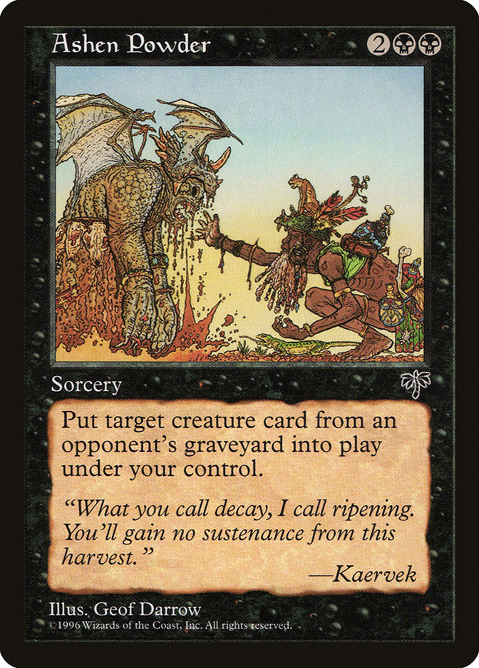 Ashen Powder – Rare Magic: The Gathering card from Mirage (#104)