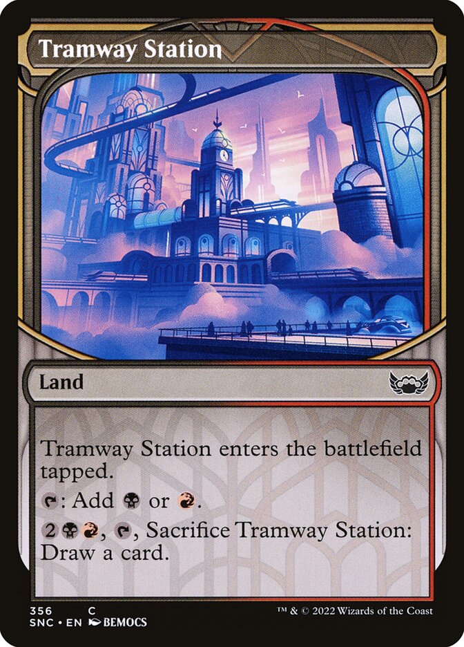 Tramway Station – Common Magic: The Gathering card from Streets of New Capenna (#356)