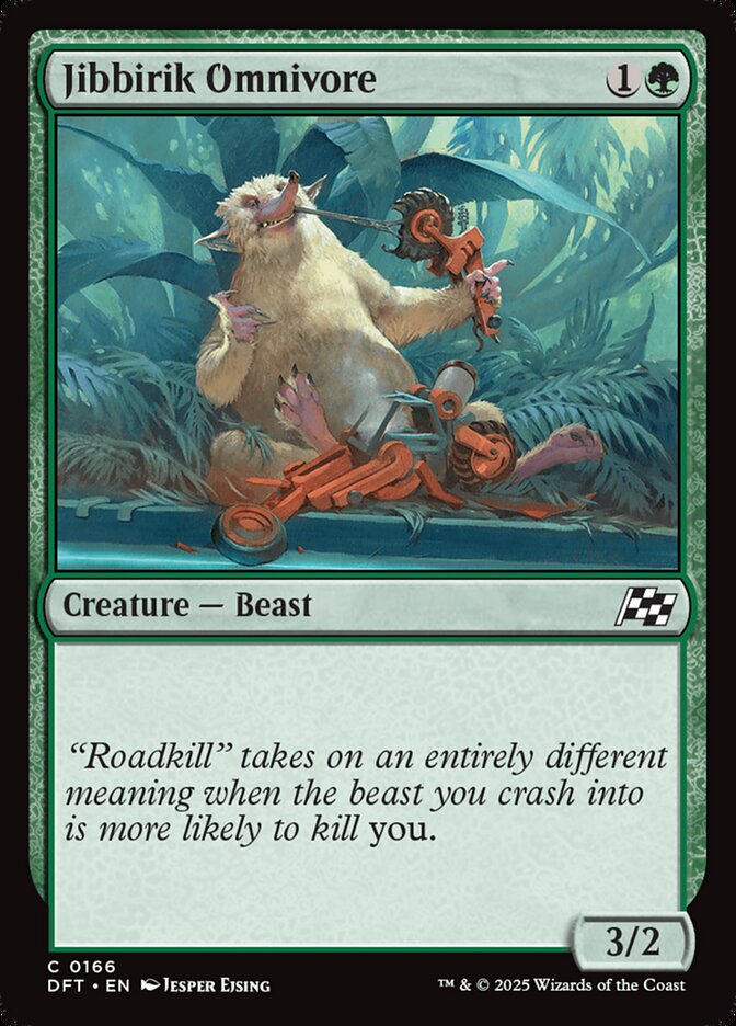 Jibbirik Omnivore – Common Magic: The Gathering card from Aetherdrift (#166)