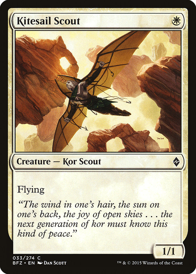 Kitesail Scout – Common Magic: The Gathering card from Battle for Zendikar (#33)
