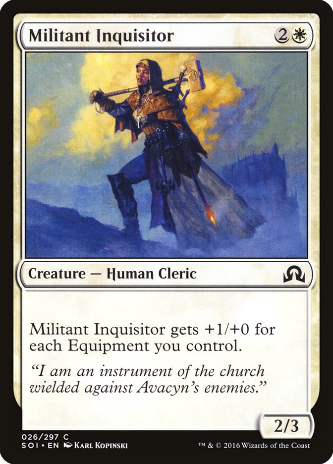 Militant Inquisitor – Common Magic: The Gathering card from Shadows over Innistrad (#26)