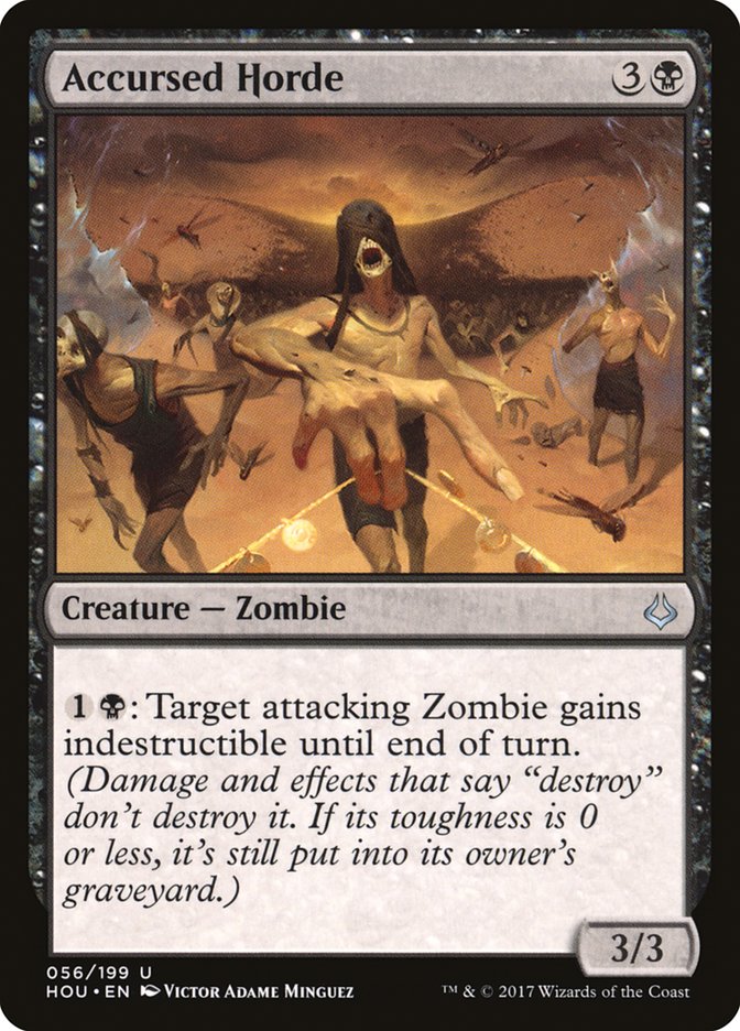 Accursed Horde – Uncommon Magic: The Gathering card from Hour of Devastation (#56)