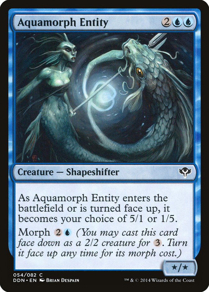 Aquamorph Entity – Common Magic: The Gathering card from Duel Decks: Speed vs. Cunning (#54)