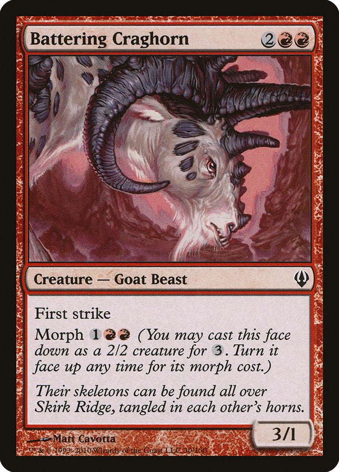 Battering Craghorn – Common Magic: The Gathering card from Archenemy (#30)