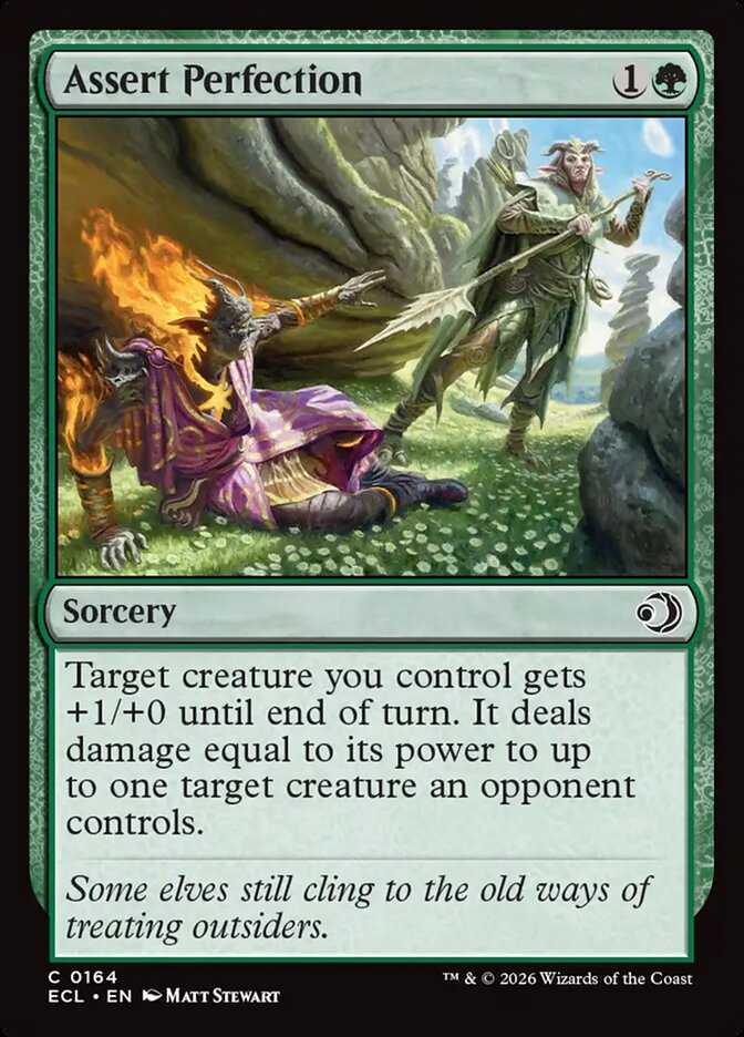 Assert Perfection – Common Magic: The Gathering card from Lorwyn Eclipsed (#164)
