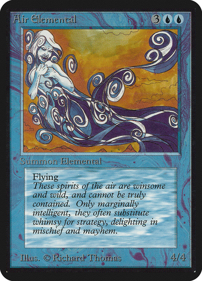 Air Elemental – Uncommon Magic: The Gathering card from Limited Edition Alpha (#46)