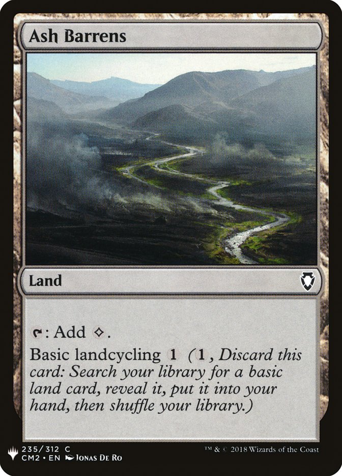 Ash Barrens – Common Magic: The Gathering card from The List (#CM2-235)