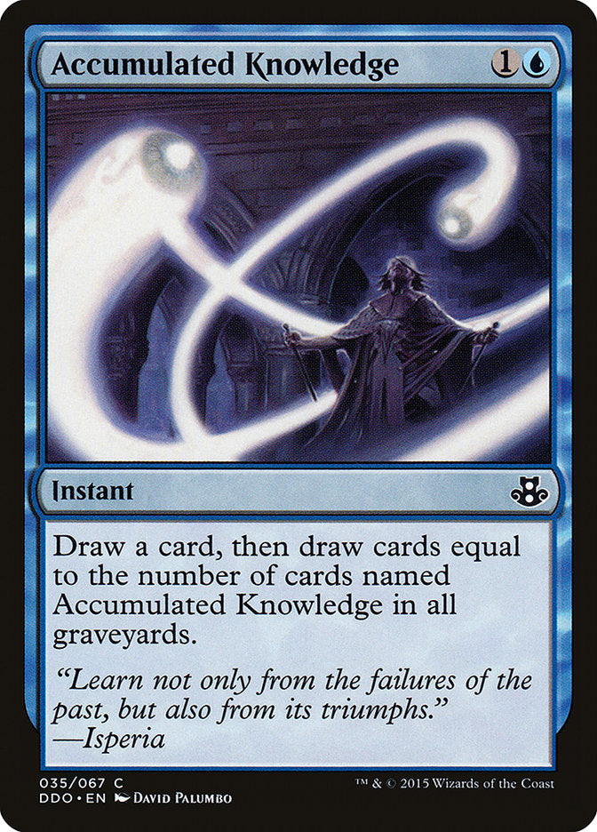 Accumulated Knowledge – Common Magic: The Gathering card from Duel Decks: Elspeth vs. Kiora (#35)