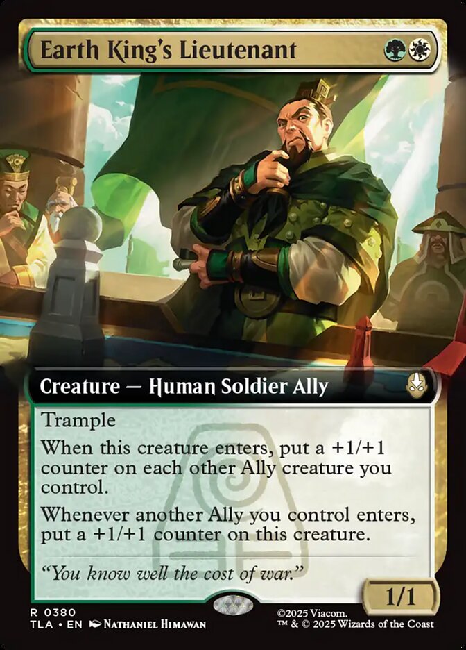 Earth King's Lieutenant – Rare Magic: The Gathering card from Avatar: The Last Airbender (#380)