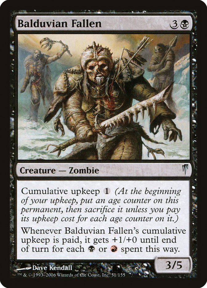 Balduvian Fallen – Uncommon Magic: The Gathering card from Coldsnap (#51)