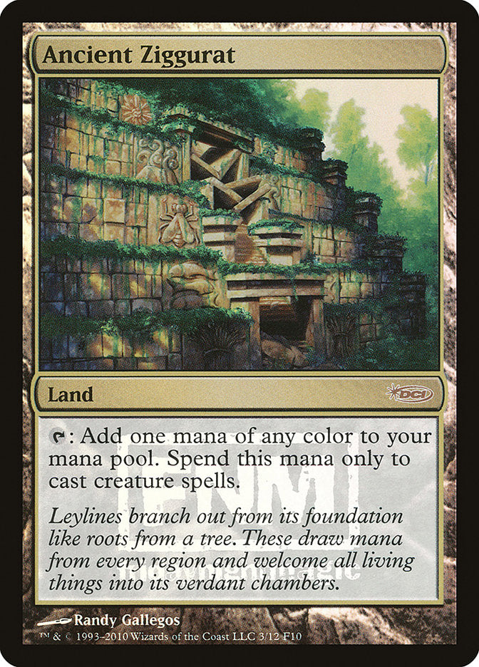 Ancient Ziggurat – Rare Magic: The Gathering card from Friday Night Magic 2010 (#3)