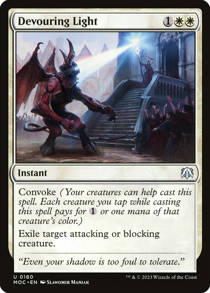 Devouring Light – Uncommon Magic: The Gathering card from March of the Machine Commander (#180)