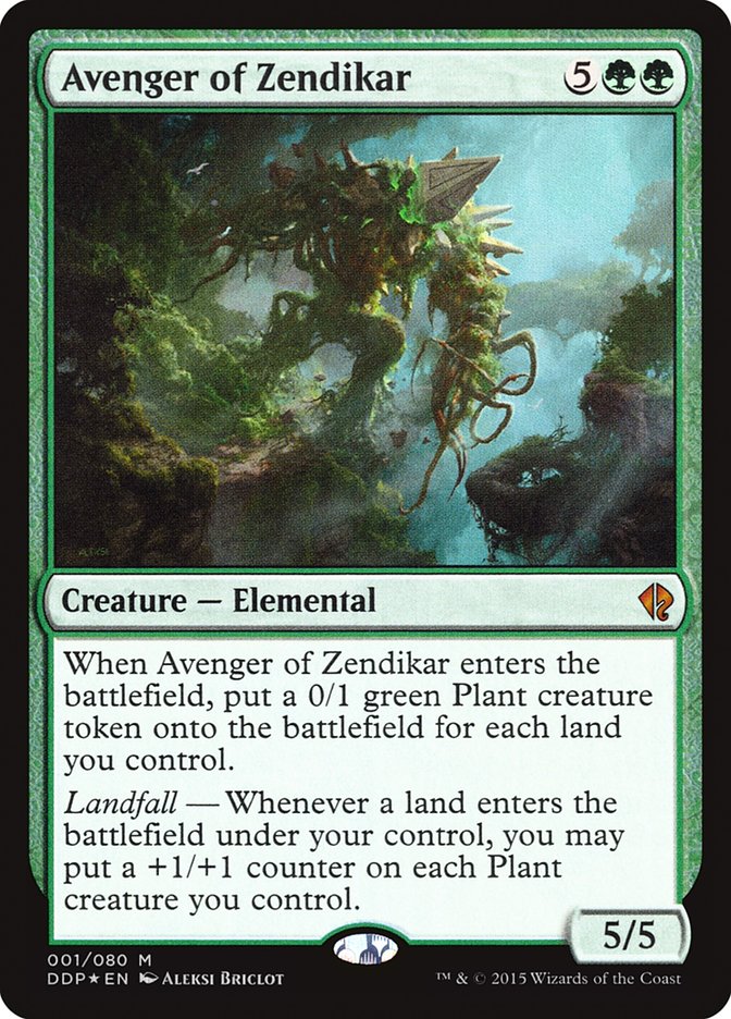 Avenger of Zendikar – Mythic Magic: The Gathering card from Duel Decks: Zendikar vs. Eldrazi (#1)
