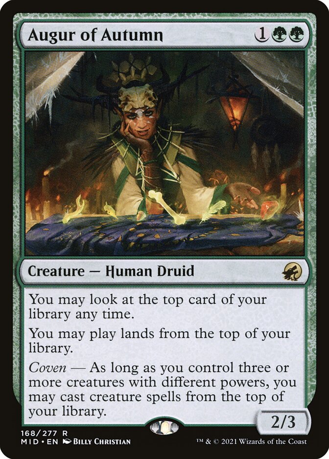 Augur of Autumn – Rare Magic: The Gathering card from Innistrad: Midnight Hunt (#168)