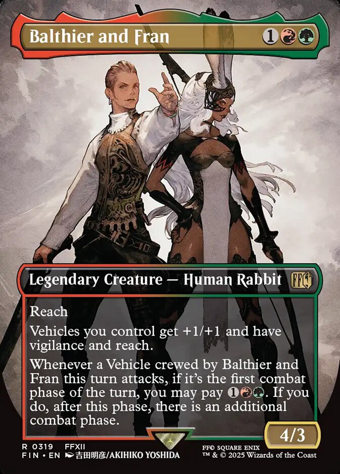 Balthier and Fran – Rare Magic: The Gathering card from Final Fantasy (#319)