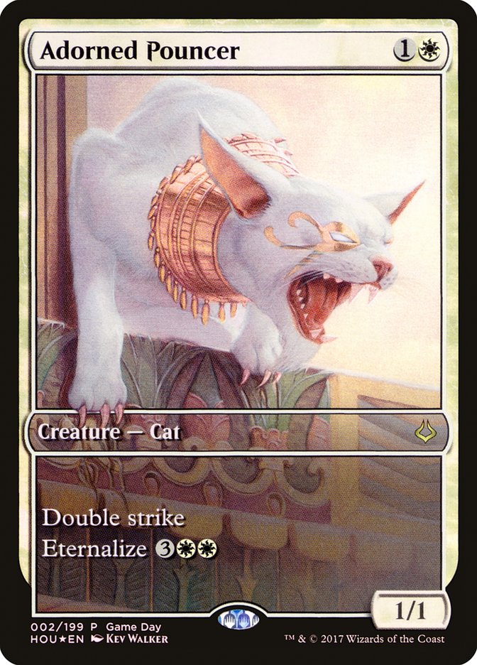 Adorned Pouncer – Rare Magic: The Gathering card from Hour of Devastation Promos (#2)