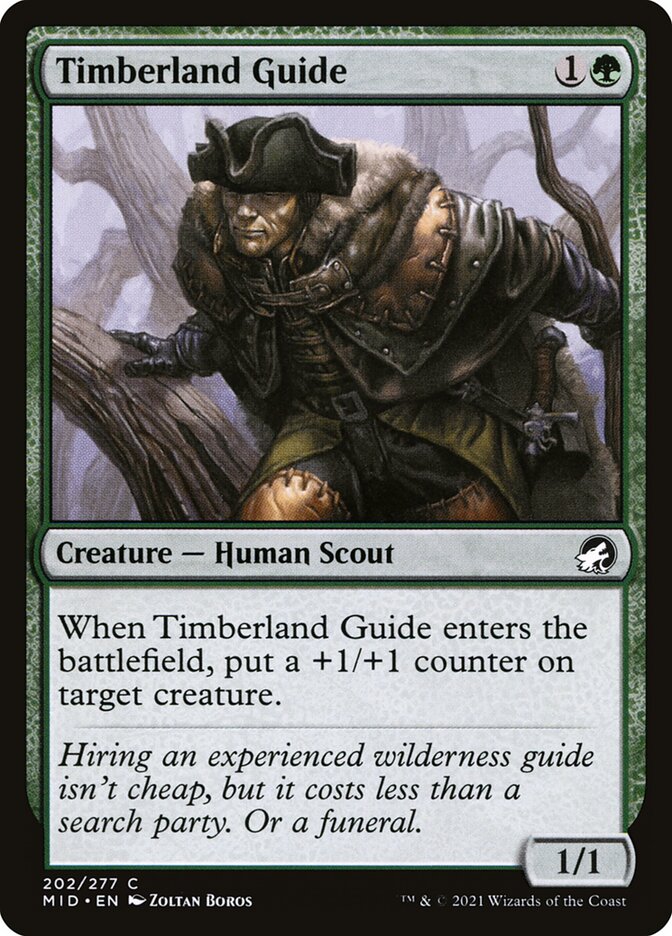 Timberland Guide – Common Magic: The Gathering card from Innistrad: Midnight Hunt (#202)