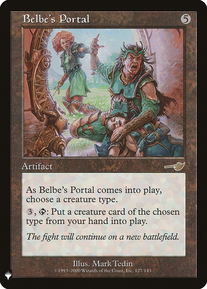 Belbe's Portal – Rare Magic: The Gathering card from The List (#NEM-127)