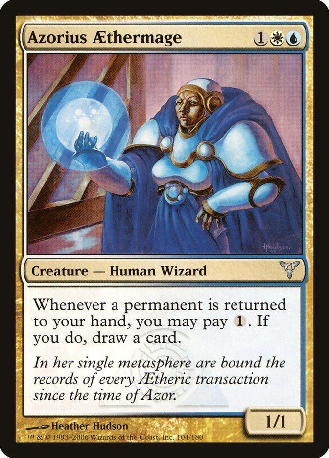 Azorius Aethermage – Uncommon Magic: The Gathering card from Dissension (#104)