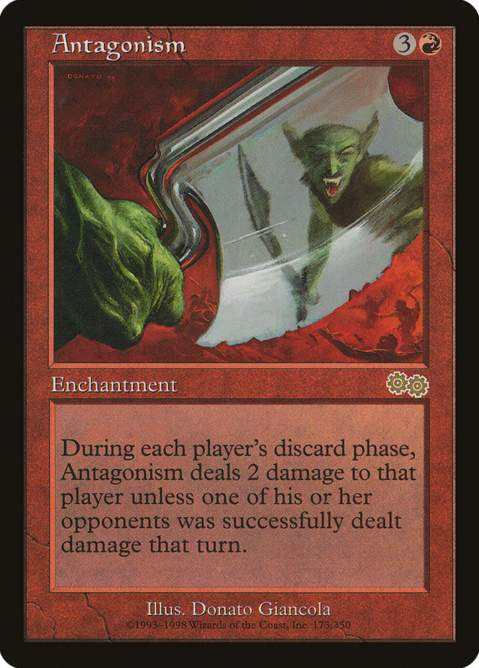 Antagonism – Rare Magic: The Gathering card from Urza's Saga (#173)