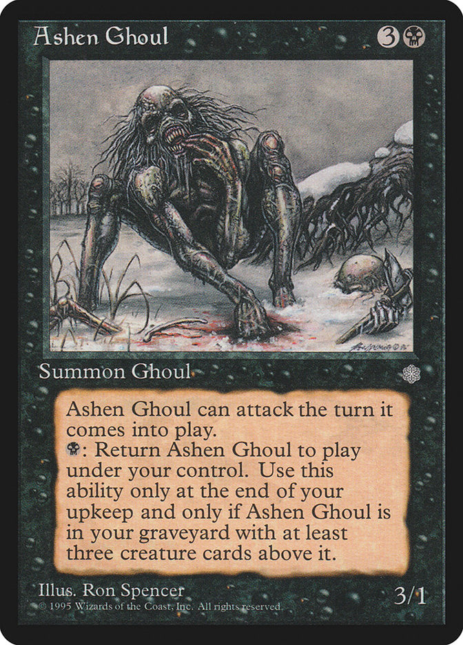 Ashen Ghoul – Uncommon Magic: The Gathering card from Ice Age (#114)