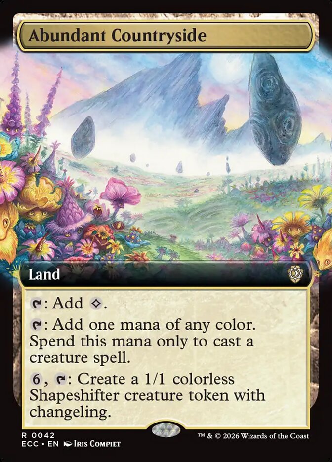 Abundant Countryside – Rare Magic: The Gathering card from Lorwyn Eclipsed Commander (#42)