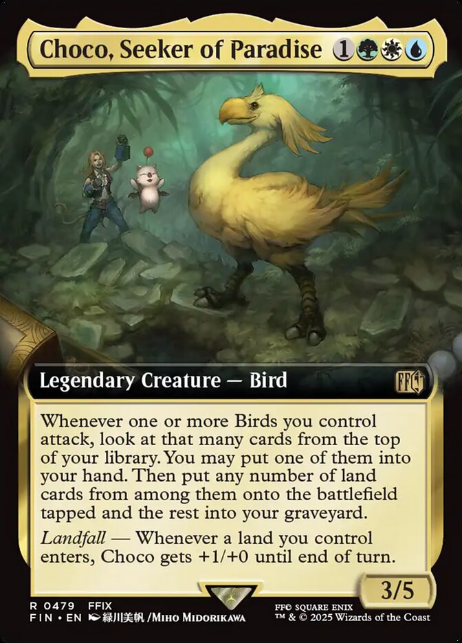 Choco, Seeker of Paradise – Rare Magic: The Gathering card from Final Fantasy (#479)