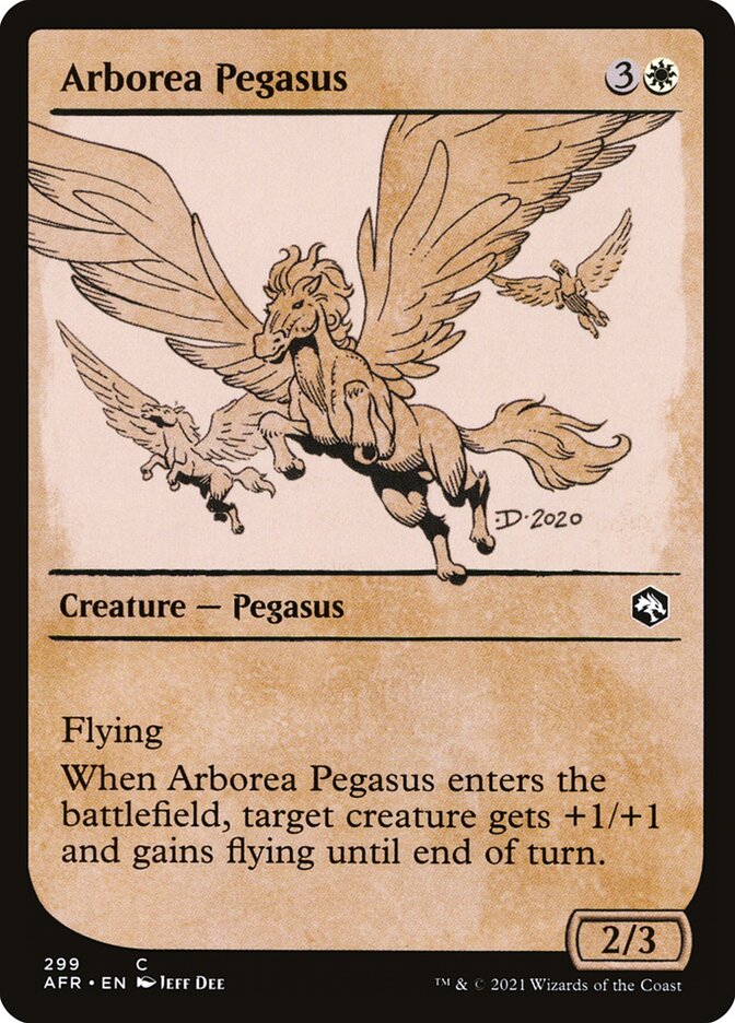 Arborea Pegasus – Common Magic: The Gathering card from Adventures in the Forgotten Realms (#299)