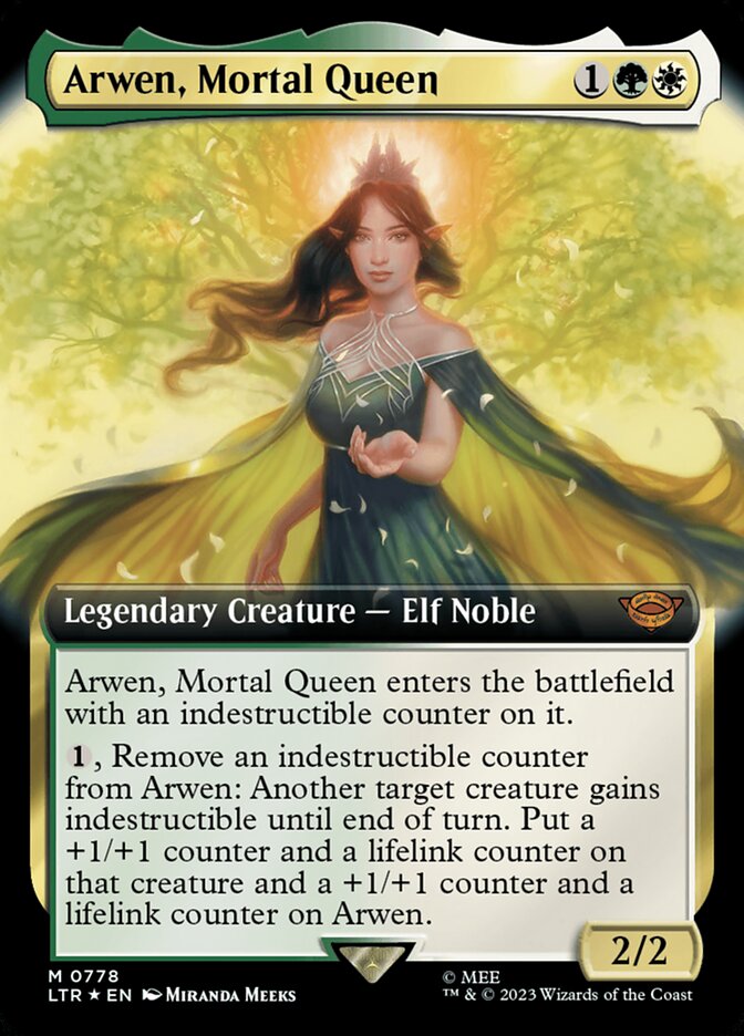 Arwen, Mortal Queen – Mythic Magic: The Gathering card from The Lord of the Rings: Tales of Middle-earth (#778)