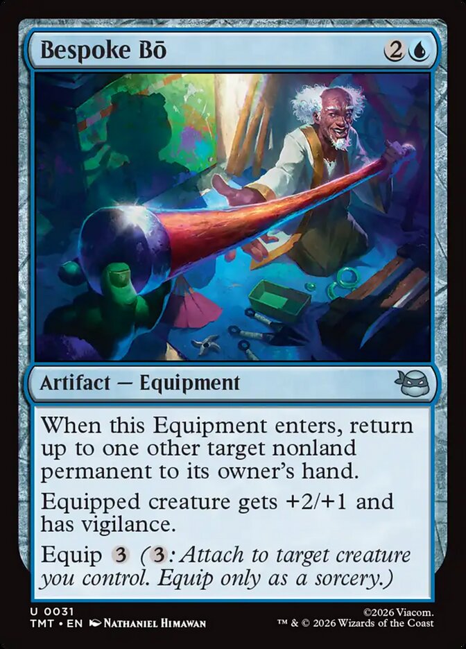 Bespoke Bō – Uncommon Magic: The Gathering card from Teenage Mutant Ninja Turtles (#31)