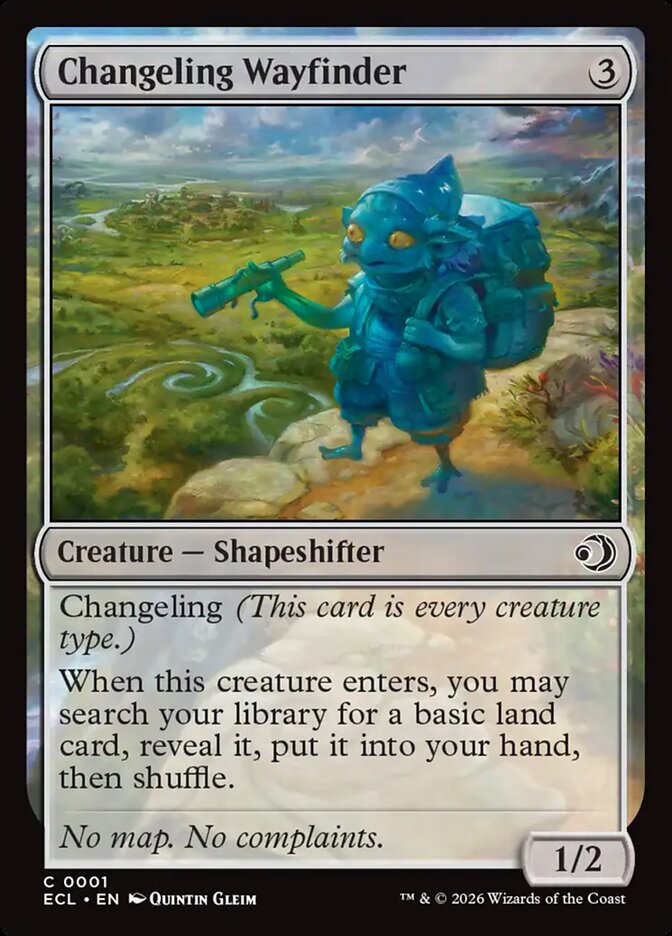 Changeling Wayfinder – Common Magic: The Gathering card from Lorwyn Eclipsed (#1)