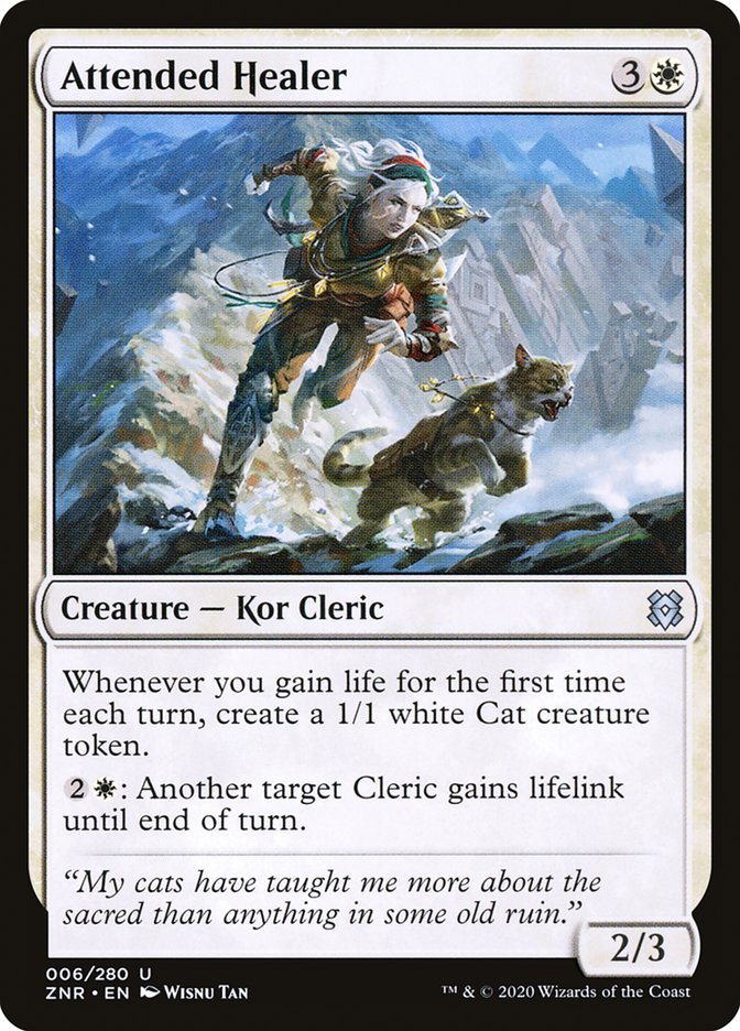 Attended Healer – Uncommon Magic: The Gathering card from Zendikar Rising (#6)