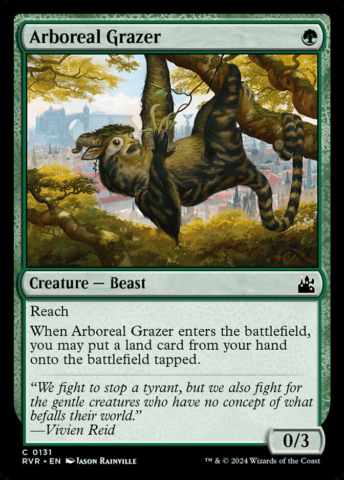 Arboreal Grazer – Common Magic: The Gathering card from Ravnica Remastered (#131)