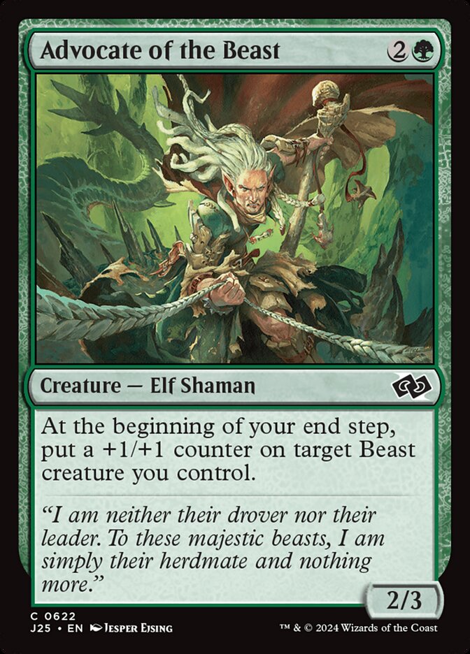 Advocate of the Beast – Common Magic: The Gathering card from Foundations Jumpstart (#622)