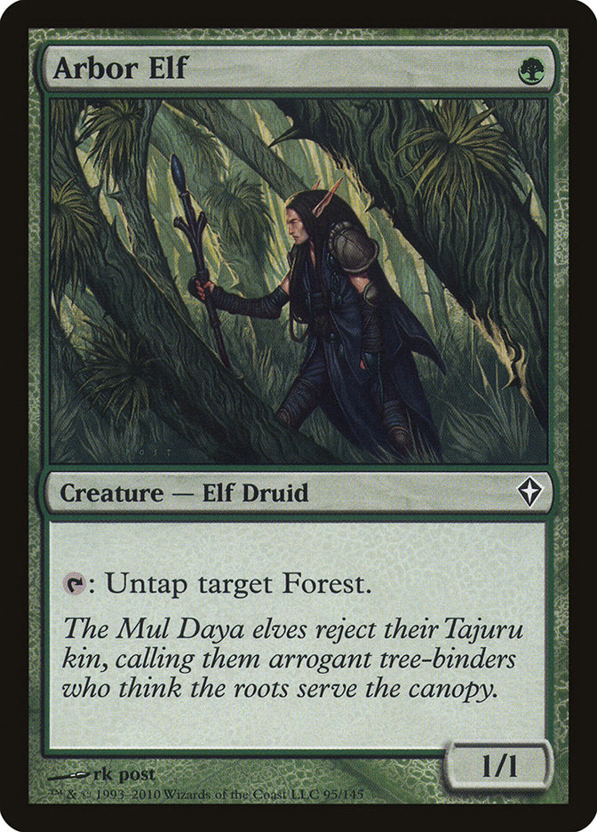 Arbor Elf – Common Magic: The Gathering card from Worldwake (#95)