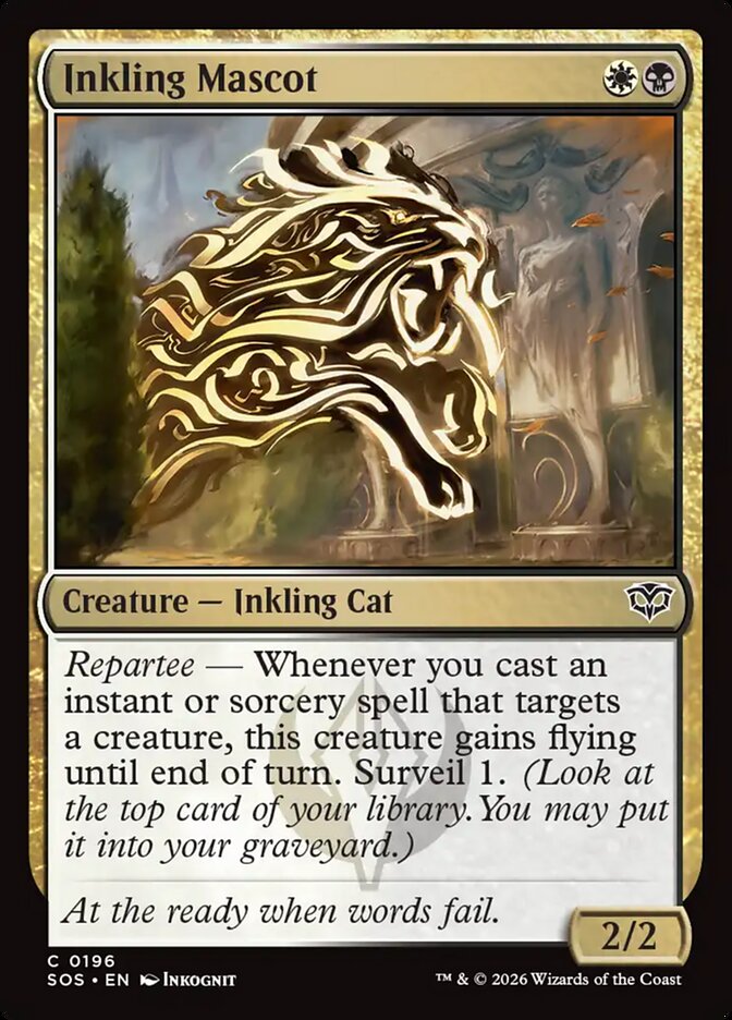 Inkling Mascot – Common Magic: The Gathering card from Secrets of Strixhaven (#196)