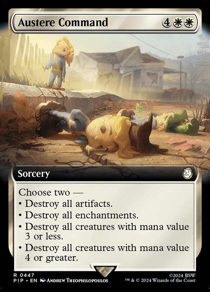 Austere Command – Rare Magic: The Gathering card from Fallout (#447)