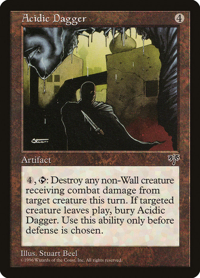 Acidic Dagger – Rare Magic: The Gathering card from Mirage (#291)