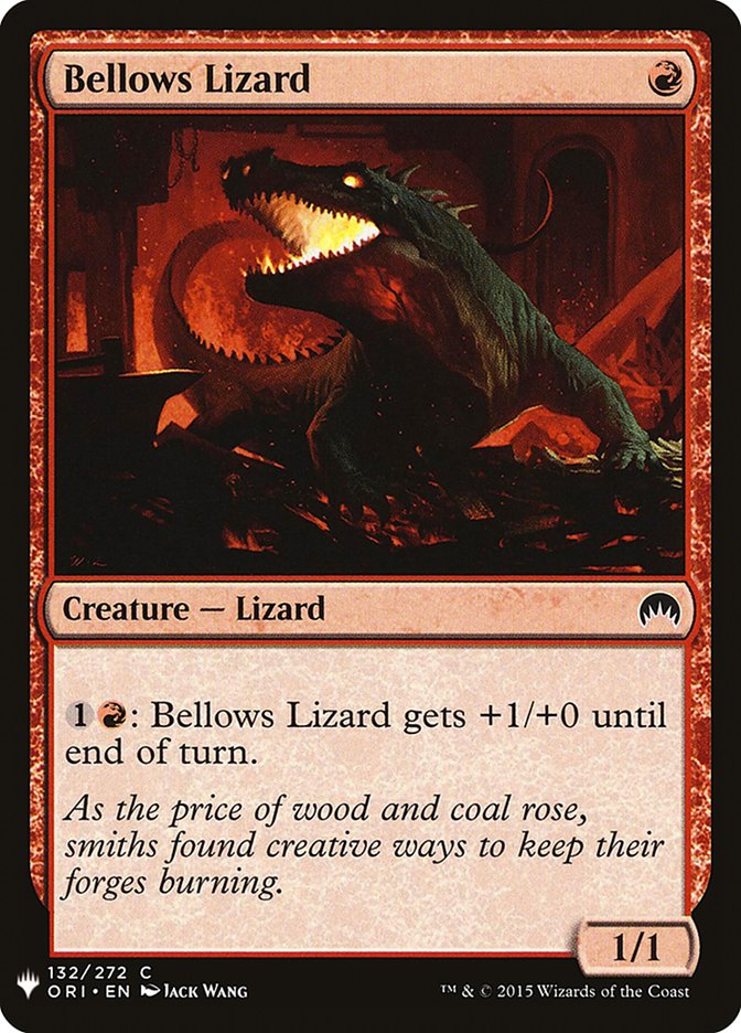 Bellows Lizard – Common Magic: The Gathering card from The List (#ORI-132)