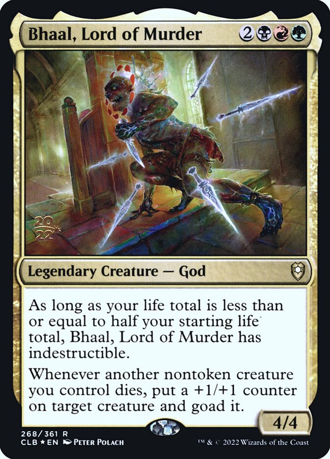 Bhaal, Lord of Murder – Rare Magic: The Gathering card from Battle for Baldur's Gate Promos (#268s)